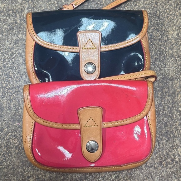 2 Dooney & Bourke Small Patent Leather Wristlets - Picture 1 of 8